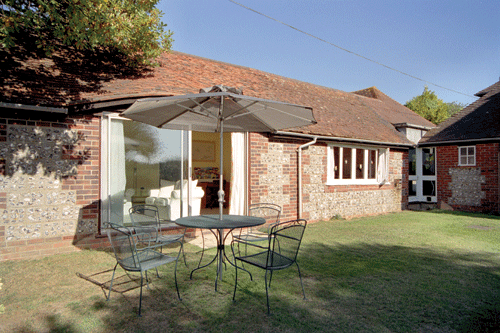 Garden seating area